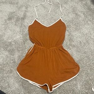 Burnt orange romper S